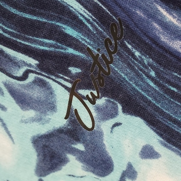 Girls Justice Marbled Hoody Sweatshirt - Picture 7 of 11